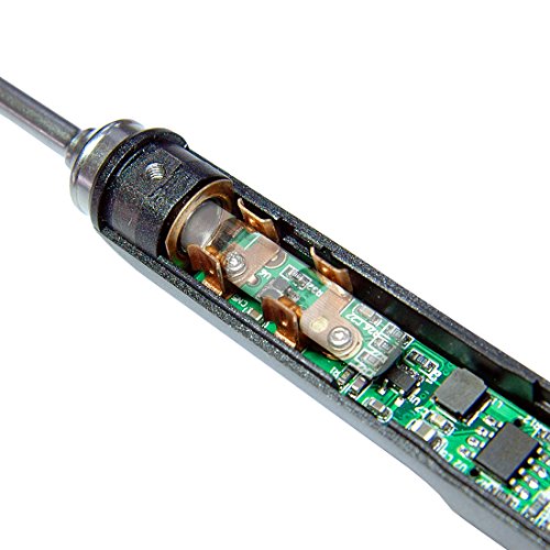UY CHAN (2 Tips) Original TS100 Digital OLED Programmable Pocket-size Portable Soldering Iron Station Kit DC 5525 Embedded Interface Acceleration Sensors STM32 Chip (with B2 Tip + BC2 Tip)