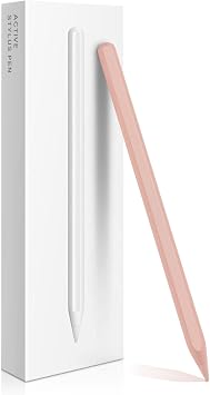 Stylus Pen 2nd Generation with Magnetic Wireless Charging, Stylus Pen, Smart Pen Compatible with iPad Pro 11 in 1/2/3/4, iPad Pro 12.9 in 3/4/5/6, iPad Air 4/5, iPad mini 6, Pink