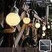 Produktbild Morbuy Solar Lichterkette Weihnachten 8 Modes LED Solar Lichterkette Wasserfest 6m/20LED Warmes Weiß Draussen Dekoration für Garten Terrasse Hof Haus Weihnachtsbaum Feiern (6m/ 20 Lichter)
