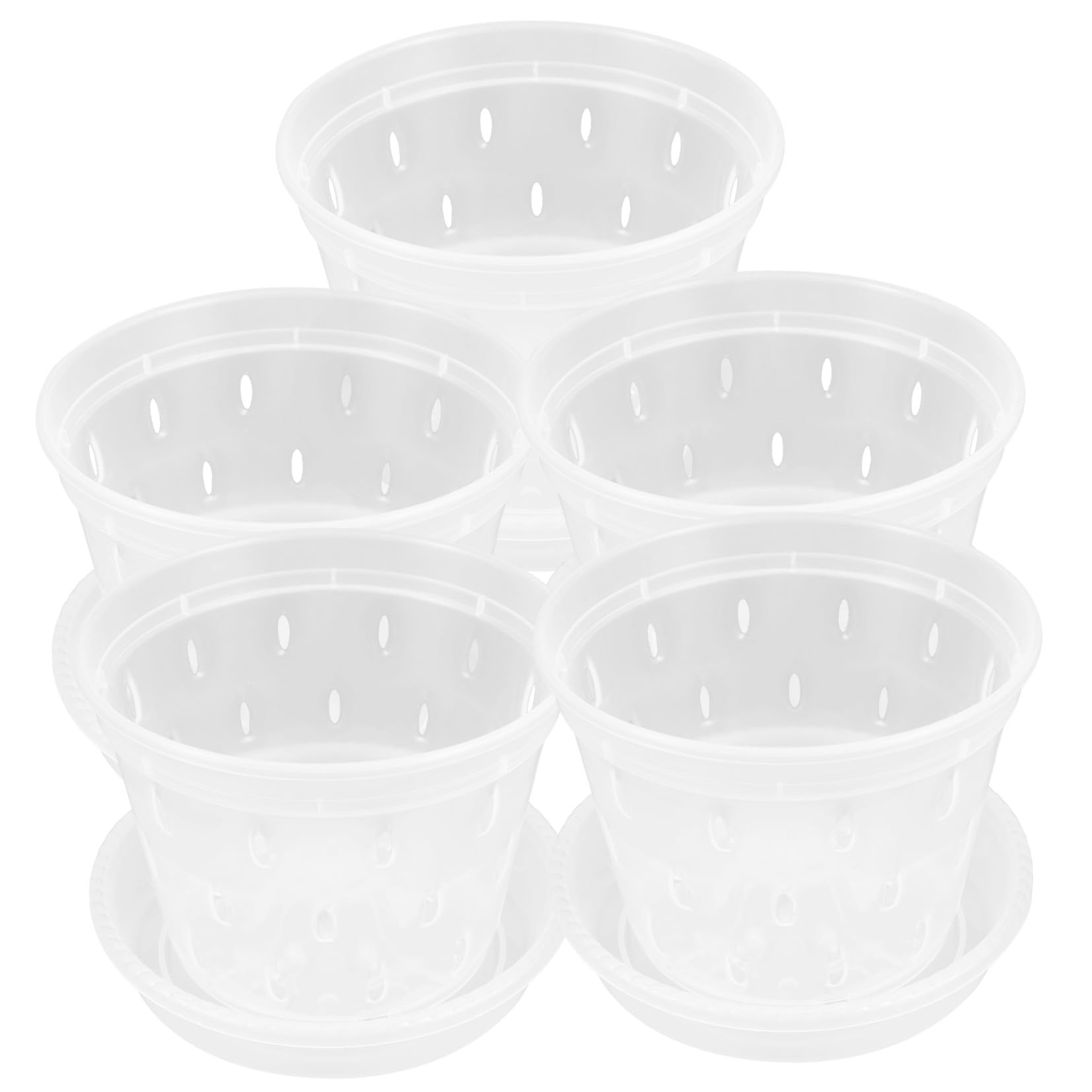 Pots de fleurs pour plantes d'intérieur en plastique solide BESTonZON