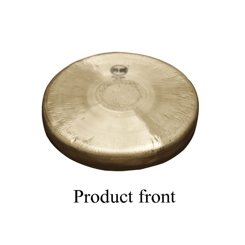 Gong de latón Gong Chino de Bronce Gong Chino de latón Feng Shui, Gong auténtico Mini Gong pequeño Gong de Escritorio(45cm)
