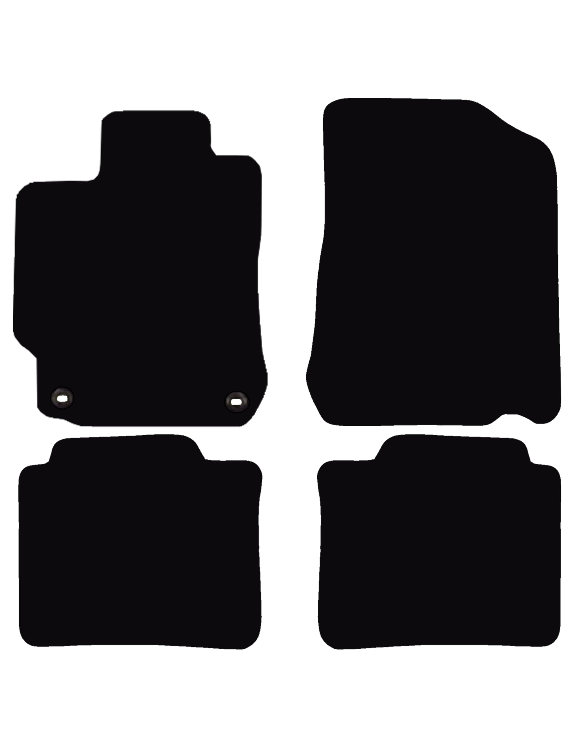 Custom Fit Carpet Floor Mats Compatible with 2012-2017 Toyota Camry β 4-Piece Set (Black), Made in USA