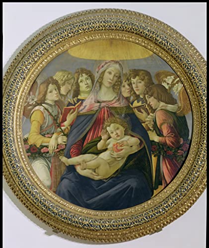 Toile Botticelli Vierge à l'Enfant 60x90cm pour combler un grand mur vide