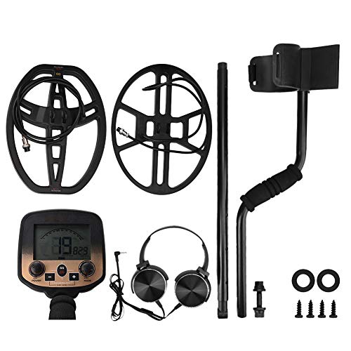 Metal Detector, MD980 Underground Metal Detector Treasure Hunter Gold Handheld Detection Waterproof, Larger LCD Display(Small probe)