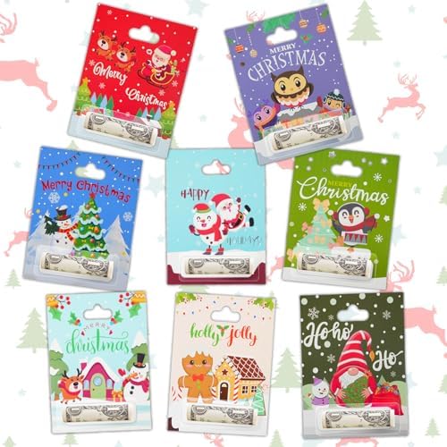 Christmas Money Holders for Cash - Funny Xmas Card with Envelope,Holiday Money Holder for Gifts,Creative Christmas Ideas as Tree Ornaments & Home Decor (8 Pack)