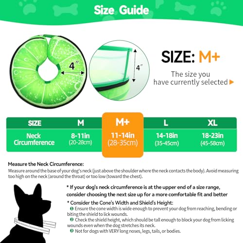 Image of Upgraded Inflatable Dog Cone Collar to Stop Licking, Soft Dog Donut Collar