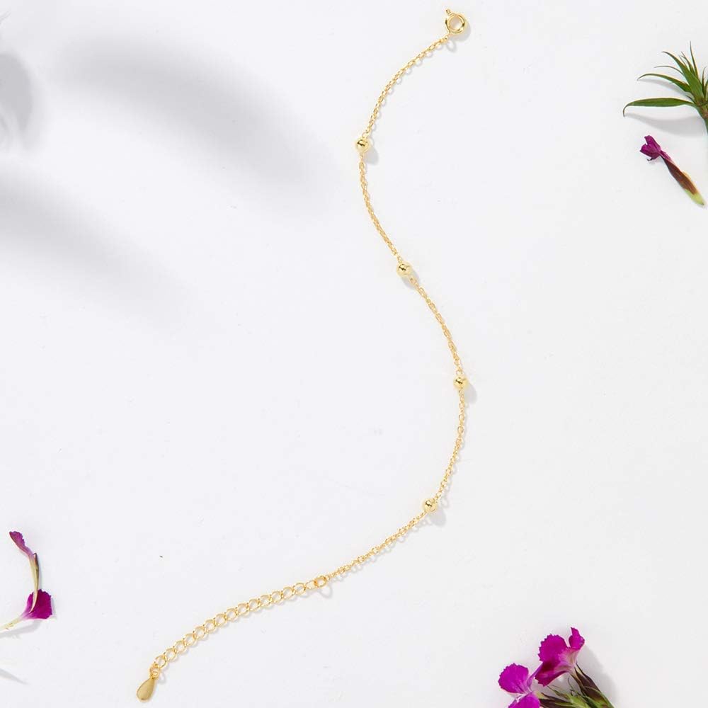 Dear Ava Confirmation Bracelet - Heartfelt Card & Jewelry Gift for Teenage Girls (Dot Bracelet, Gold)