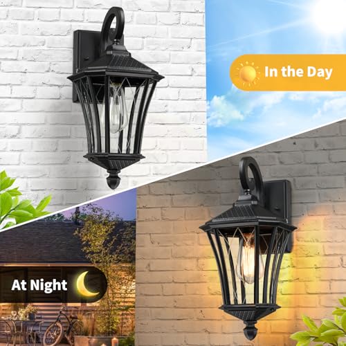 YSN-16-Large-Outdoor-Wall-Lights-Black-Exterior-Lighting-Fixture-Outdoor-Sconce-Lights-Waterproof-Outside-Lights-for-House-with-E26-Socket-Outdoor-Lanterns-for-Porch-Garage-Farmhouse-1-Pack YSN 16 Large Outdoor Wall Lights Black Exterior Lighting Fixture Outdoor Sconce Lights Waterproof Outside Lights for House with E26 Socket Outdoor Lanterns for Porch Garage Farmhouse 1 Pack