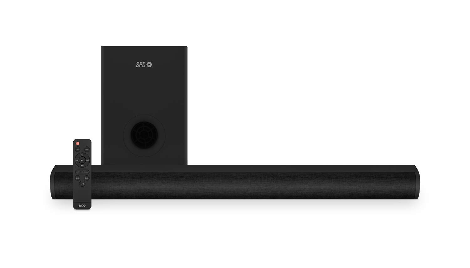 SPC Suana Sound Bar barra de sonido color negra con 100W de potencia y subwoofer inalámbrico