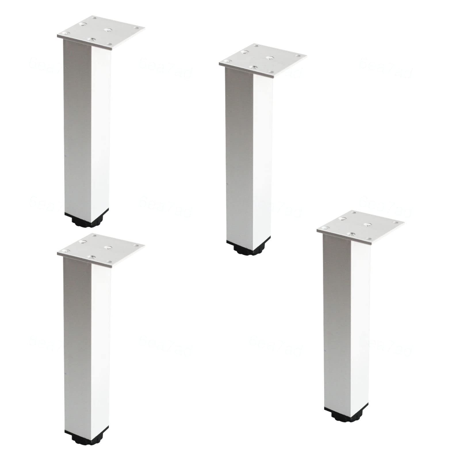 Patas de repuesto para muebles de metal: soporte firme y ajustable en pack de 4 1
