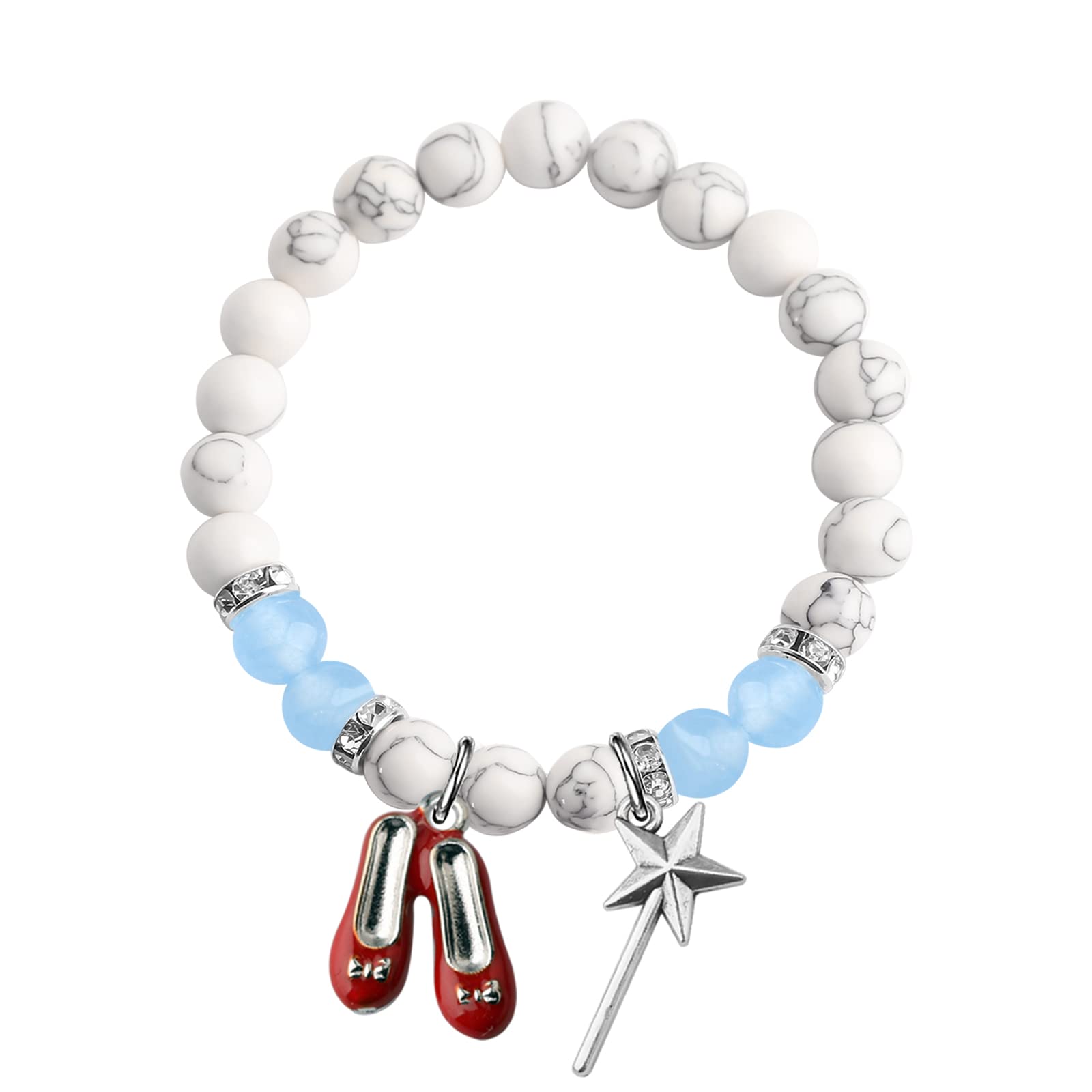 WSNANG Movie Inspired Charm Bracelet Cosplay Jewelry for Her Movie Merchandise Fandom Gift