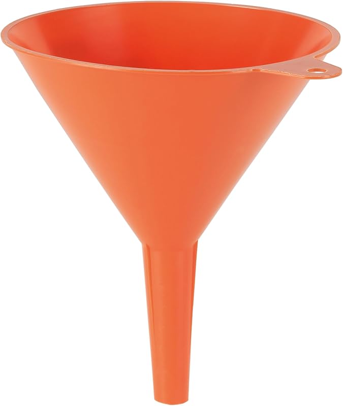 Funil automotivo Pressol em plástico PVC laranja com filtro e capacidade de 0,7 L
