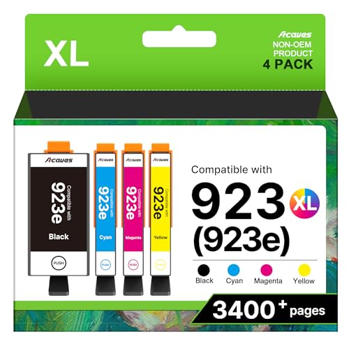 Image of 923XL Ink Cartridges for HP 923 Ink Cartridges With Chip 4-Pack 6C3Y6LN