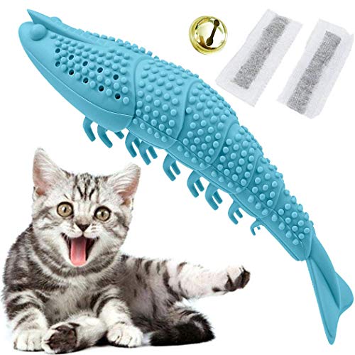 Bogeer Katzenzahnbürste, Futterspender Intelligenzspielzeug für Katzen, Katzenspielzeug, Katzenminze Spielzeug, Katzen Spielsachen, Weiche Interaktive Haustiere Biss Zubehör für Katze Cover