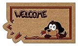  De\'Carpet Felpudo Original Moderno Fibra Perro Rompe 40x70