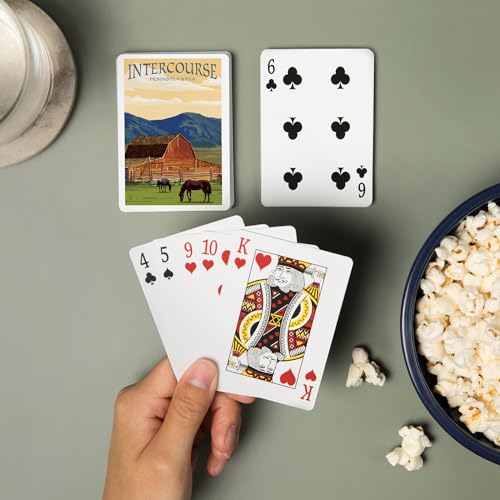 Naipes para adultos tamaño póker, 52 cartas miniatura 2