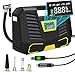 Produktbild tEokEibEno Elektrische Luftpumpe mit 6000mAh Akku,Tragbarer Kompressor Autoreifen,150PSI Akku Kompressor Auto,Mini Tragbarer Luftkompressor für Auto, Fahrrad, Motorrad, Ball