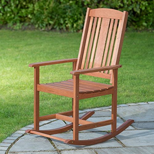 Jakarta Solid Wood Outdoor Garden & Patio Relaxing Rocker Chair-next day delivery