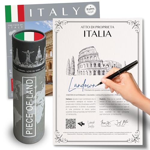 Italian Gifts for Women an Men | Real Piece of Italy | Highly Unique Italian Themed Gifts | Blank...