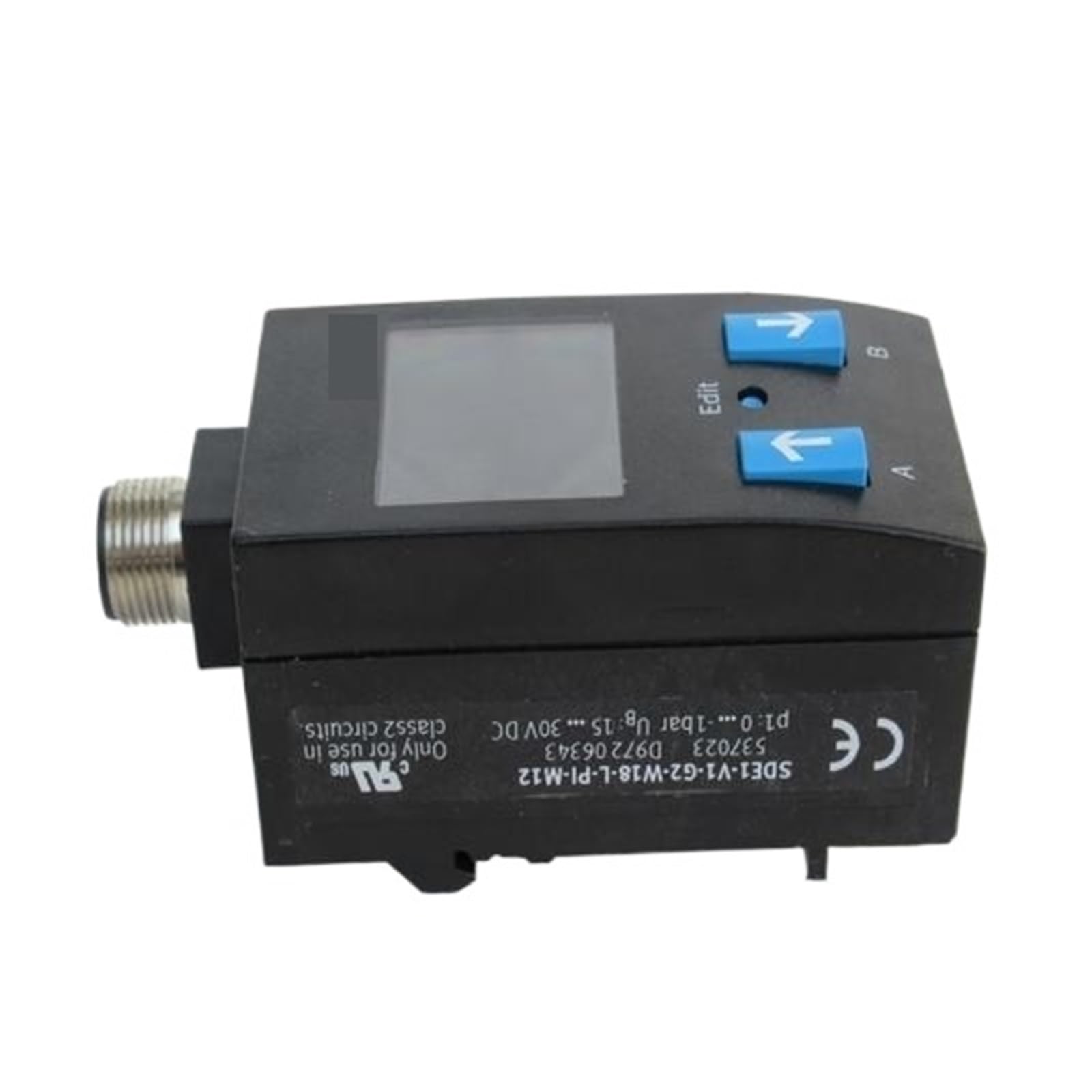 Sensor de presión Interruptor de presión SDE1-V1-G2-W18-L-PI-M12 537023 for Sistemas Industriales Life Laboratories Etc.