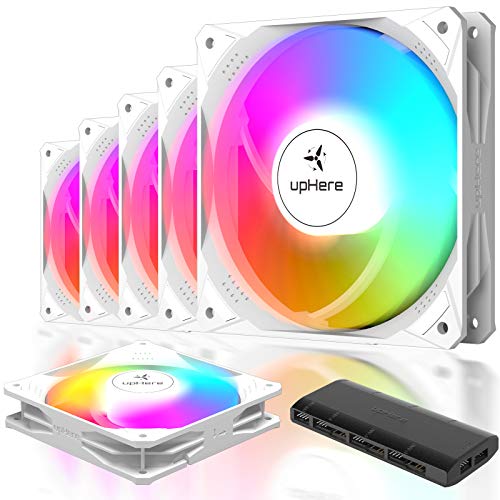 Kit 6 Ventole ARGB 120mm Per PC Con Hub LED E Telecomando – Controllo Aura Sync E RGB Fusion, Silenziose, Alto Flusso D’Aria Per Raffreddamento Desktop