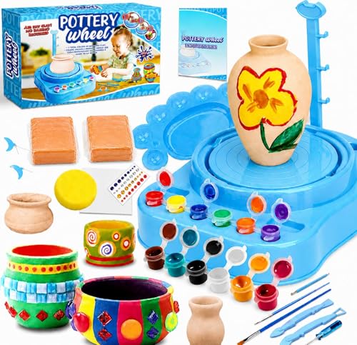 Insnug Mini Kids Pottery Wheel: Complete Painting Kit for...