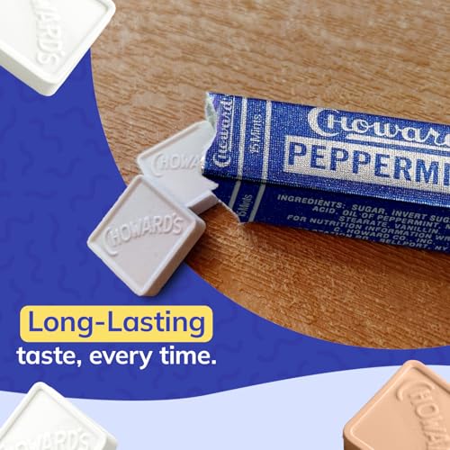 Choward's Mints Candy Variety Pack | Violet, Spearmint, Peppermint, Guava, and Lemon | Bold Aromatic Flavors | Perfect for Lunchboxes, Travel, Sharing, and Gifting | 10 Pack (15 Mints Per Package)