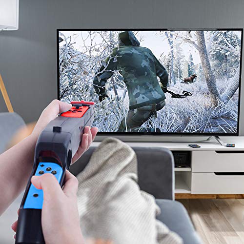 Image of Game Gun Controller for Nintendo Switch OLED v1 /v2 Hunting Game,Handle Grips Compatible for Joy con First Person Shooting Games,Gunshot Controller Adapter Real Virtual Game Challenge Family & Friends