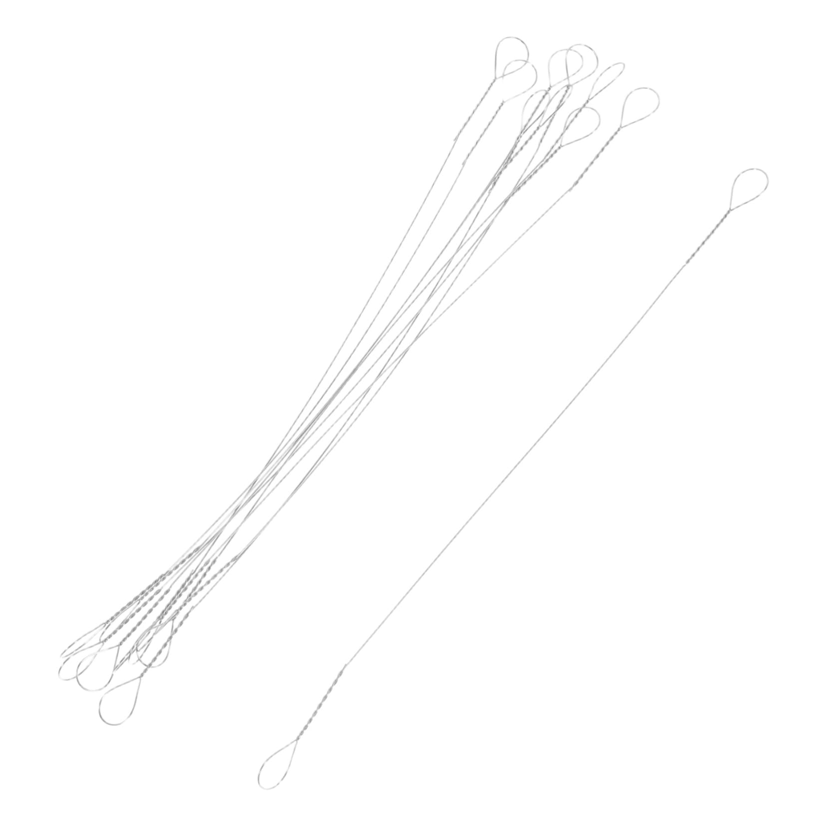 PRETYZOOM Home Kitchen Essential 10pcs Stainless Steel Cheese Slicer Wire Easy-clean Cheese Meat Slicing Tool