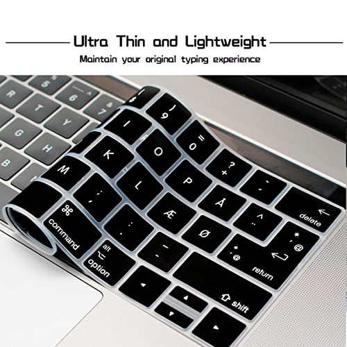 Hrh NEWTOUCHUSEUFONT-DANISH Danish Language Silicone Keyboard Cover Skin thumb #4