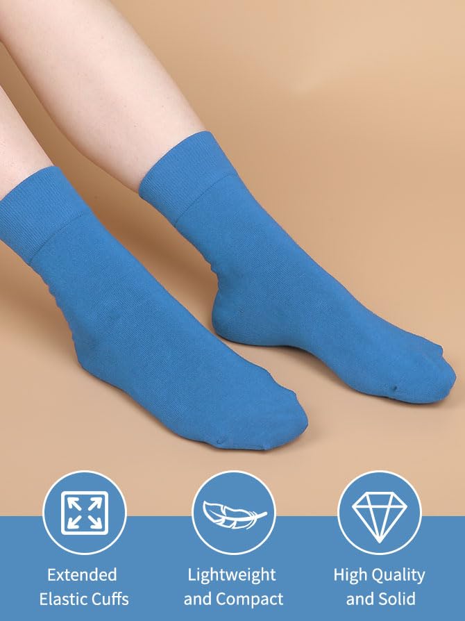 FGZ Women Thin Cotton Socks, Soft Cute Socks Ankle Crew Socks 5 Pairs(Multicolored-2)3