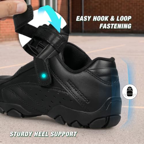 Image of UOVO Boys School Shoes Uniform Black Dress Shoes for Kids