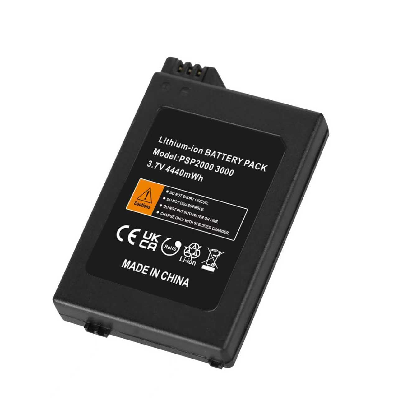 Batteria PSP2000/PSP3000 (nuovo aggiornamento 2025), batteria ad alta capacità 4440 mWh per console Sony PSP 2000/3000 PSP-S110 (nero)