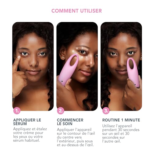 Cernes et poches solutions avec FOREO IRIS 2 massage yeux rose