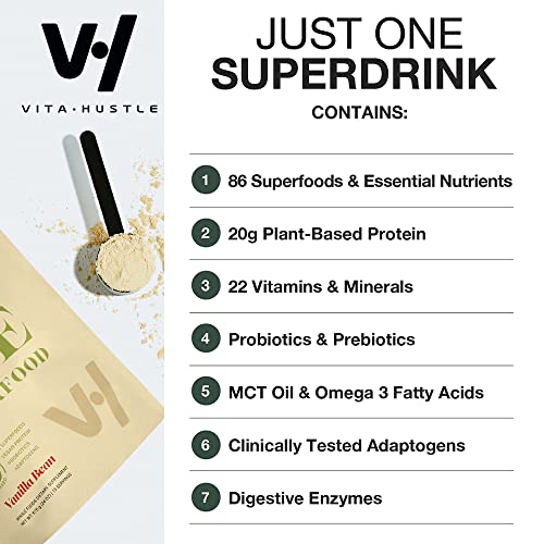 VitaHustle-ONE-Superfood-Bundle-2-Bags-All-in-One-Superfood-Protein-Powder-22-Vitamins-Minerals-Greens-Adaptogens-Probiotics-1-Bag-Chocolate-Cacao-1-Bag-Vanilla-Bean