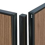 【法人専用】 LOOKIT コーナーポール 高さ1800mm GOOLOOパーテーション専用 オプション ブラック NF-GLP-1800CP