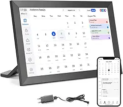 10.1 Polegadas Calendário Digital Inteligente E Gráfico Tarefas, Planner, Porta Retrato Digital, Para Agendamento Familiar, Tela Sensível Ao Toque Hd Interativa, 110-220V