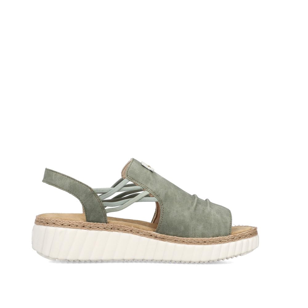Rieker Damen Keilsandalen 69262, Frauen Sandalen