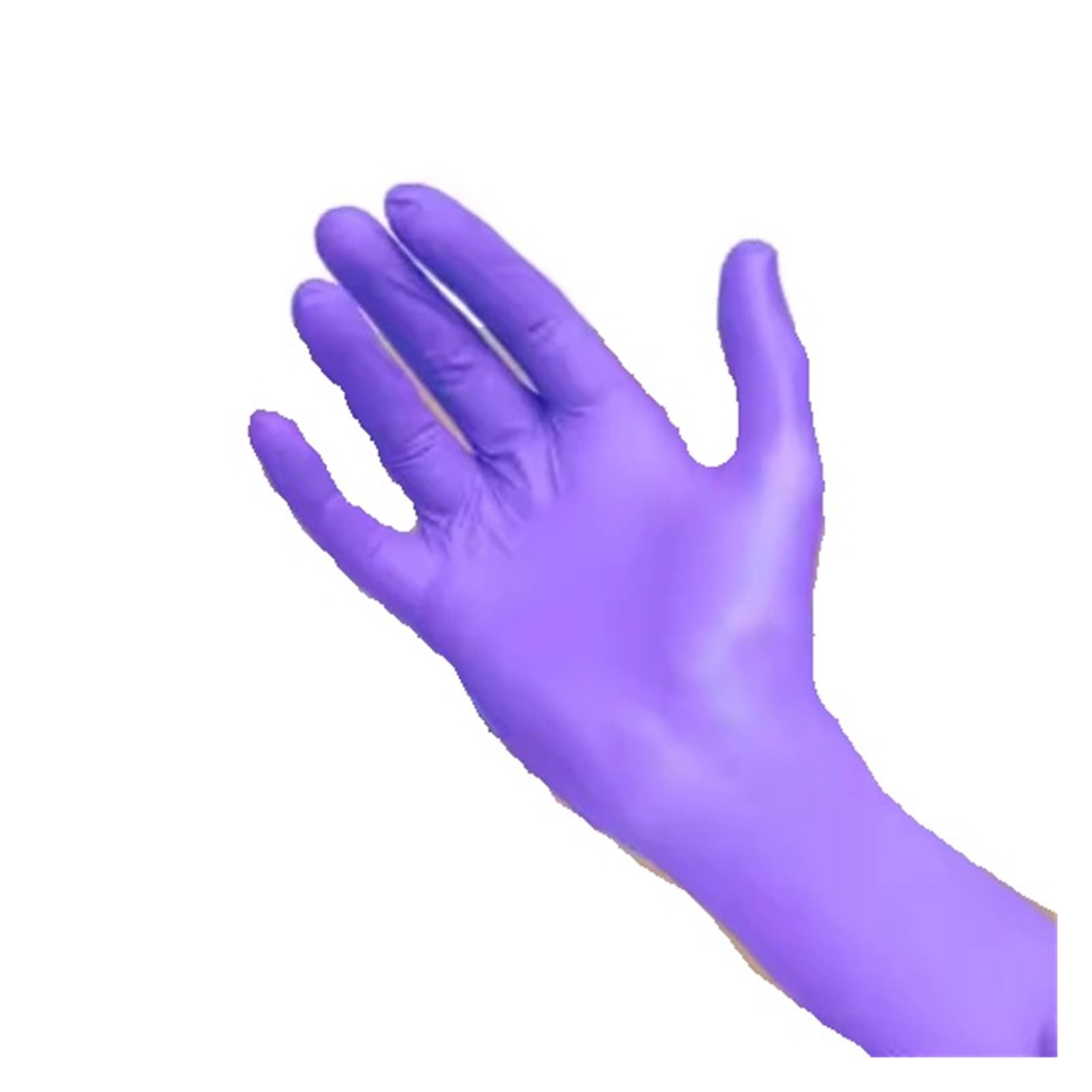 20/50/100 Szt. Fioletowe Jednorazowe Rękawiczki Nitrylowe 5Mil Grube Czyszczenie Bez Lateksu Gotowanie Kuchnia Mechanik Przemysłowy(Purple 100PCS,L)
