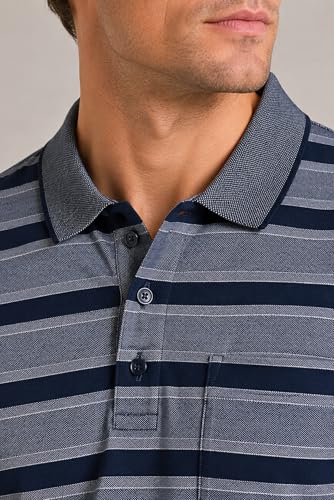 Image of SANE ORIGINALS Half Sleeve Polo T-Shirt for Men with Pocket || Stripe Collar and Pocket T-Shirt for Men Half Sleeves