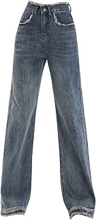 UJSQNDG Women's Hight Rise Elastic Button Denim Straight Demin Denim Leggings for UK Denim Tight Pants Low Waist Jeans Slim Fit Relaxed Fit Print Seaside Vacation New Year's Day Costumes