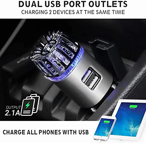 NuAge Health Cars Air Purifier Ionizer with Dual USB Charger - Image 9