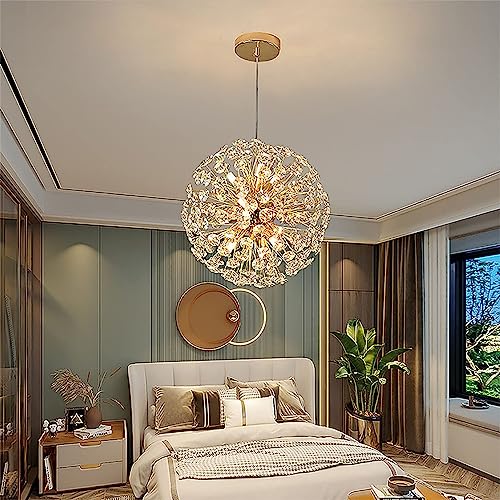 Grand Éclairage Suspendu en Cristal de Luxe Finition Chromée G9 - 3