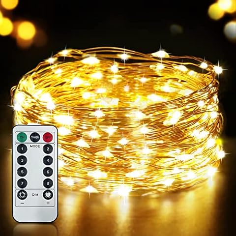 SLAMOS Guirnalda Luces LED 15M IP65 Impermeable Cover