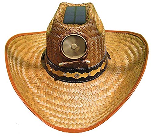 Kool Breeze Solar Fan Cowboy Hat Black