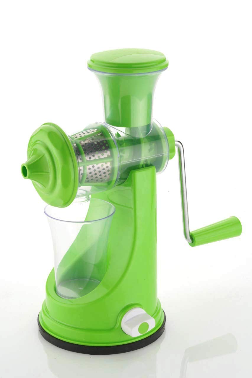 Hand Juicer Fruit and Vegetable Juicer with Steel Handle with Vacuum Locking System, Good for Shakes, Smoothies, Fruit Juices, Manual Fruit Juicer
