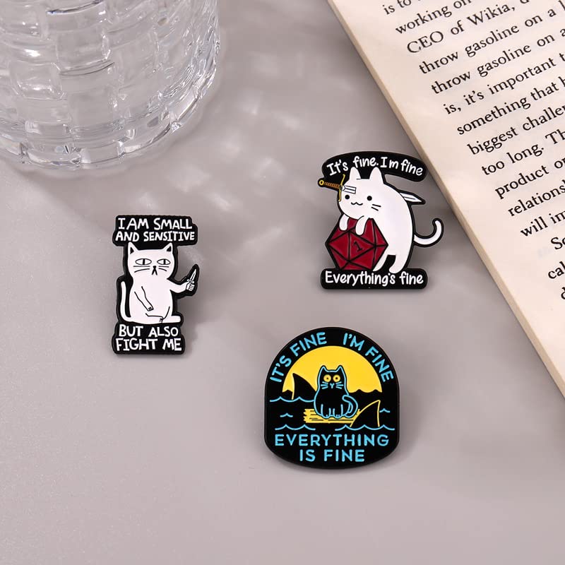 Image of Cute Enamel Pins Cartoon Lapel Pin Brooch Badge for Backpack Jackets Funny Tiger Pins for Gift Anime Enamel Pin for Clothing Hat Decoration