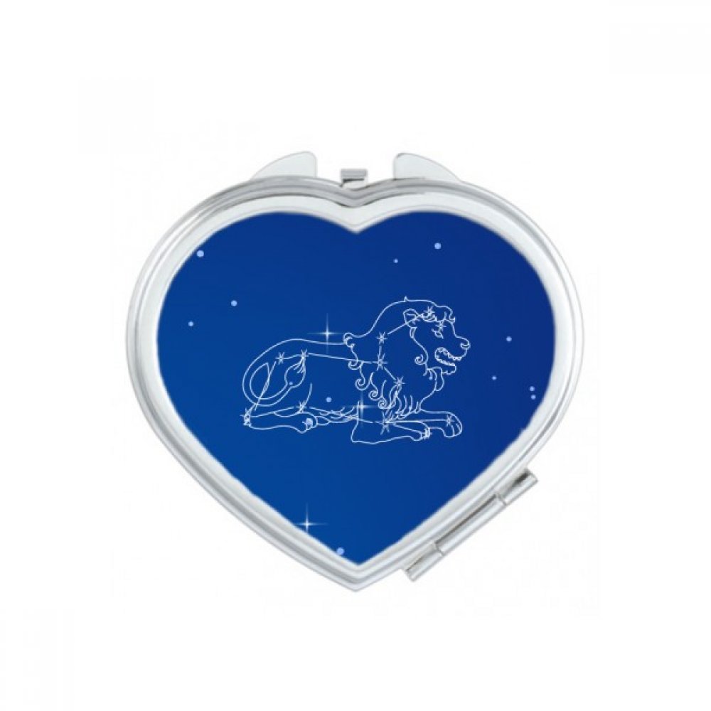 Miroir de maquillage Leo constellation pour sac à main et retouches en voyage