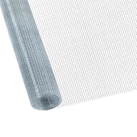 CCLIFE Hühnerzaun Geflügelnetz , Maschenweite 6.3 mm , Höhe 100 cm , Länge 2/5 m , Verzinkt Silber