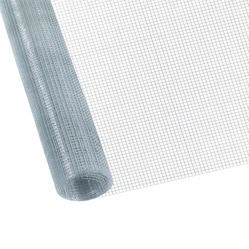 CCLIFE Hühnerzaun Geflügelnetz , Maschenweite 6.3 mm , Höhe 100 cm , Länge 2/5 m , Verzinkt Silber
